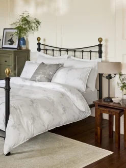 Laura Ashley Caerleon Floral Print 100% Cotton Duvet Cover and Pillowcase Set