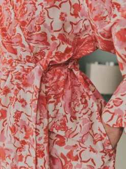 Laura Ashley Cotton Scalloped Woven Robe