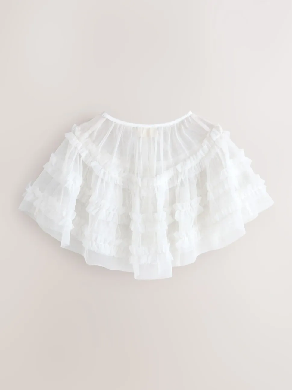 Laura Ashley Frill Bridesmaid Mesh Cape Cardigan