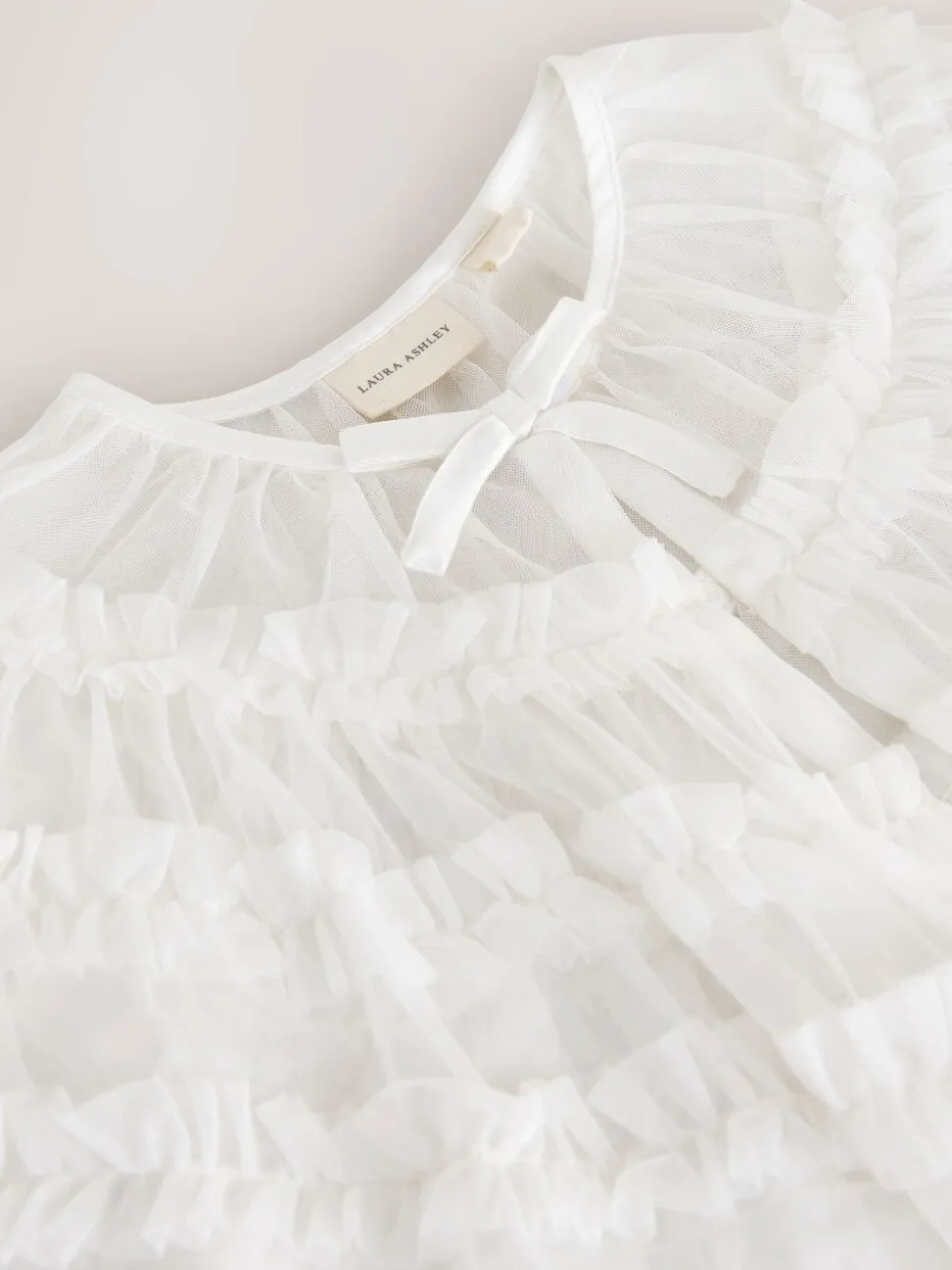 Laura Ashley Frill Bridesmaid Mesh Cape Cardigan