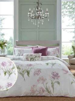 Laura Ashley Gosford set van dekbedovertrek en kussenslopen van 220-draads 100% katoen