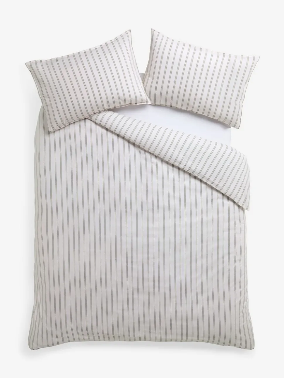 Laura Ashley Henley Stripe 100% Cotton Duvet Cover and Pillowcase Set