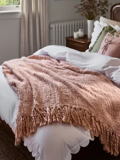 Laura Ashley Kimberly Chunky Woven Throw