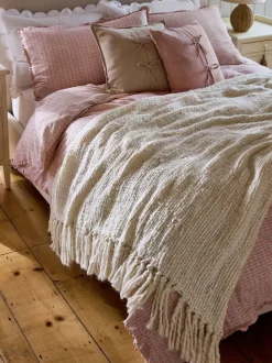 Laura Ashley Kimberly Chunky Woven Throw