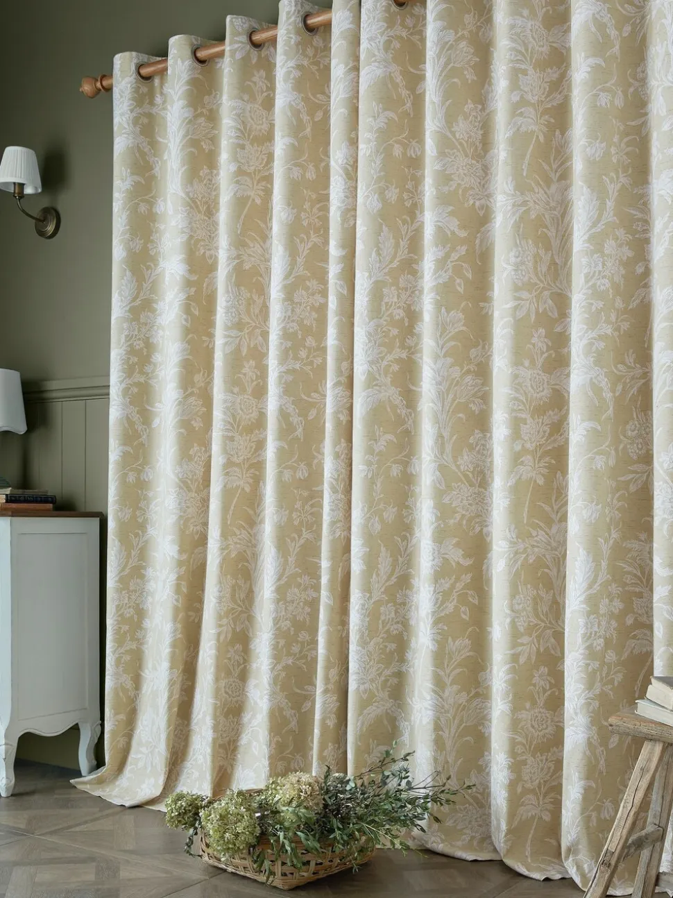 Laura Ashley Lloyd ringgordijnen met voering