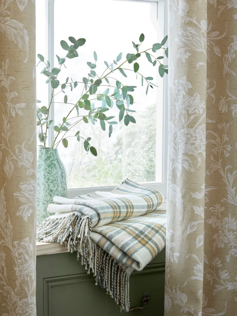 Laura Ashley Lloyd ringgordijnen met voering
