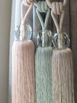 Laura Ashley Loren glazen embrasse met kwastjes
