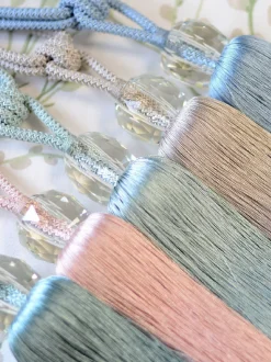 Laura Ashley Loren glazen embrasse met kwastjes