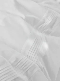 Laura Ashley Maeve Pleat 200 Thread Count Duvet Cover and Pillowcase Set