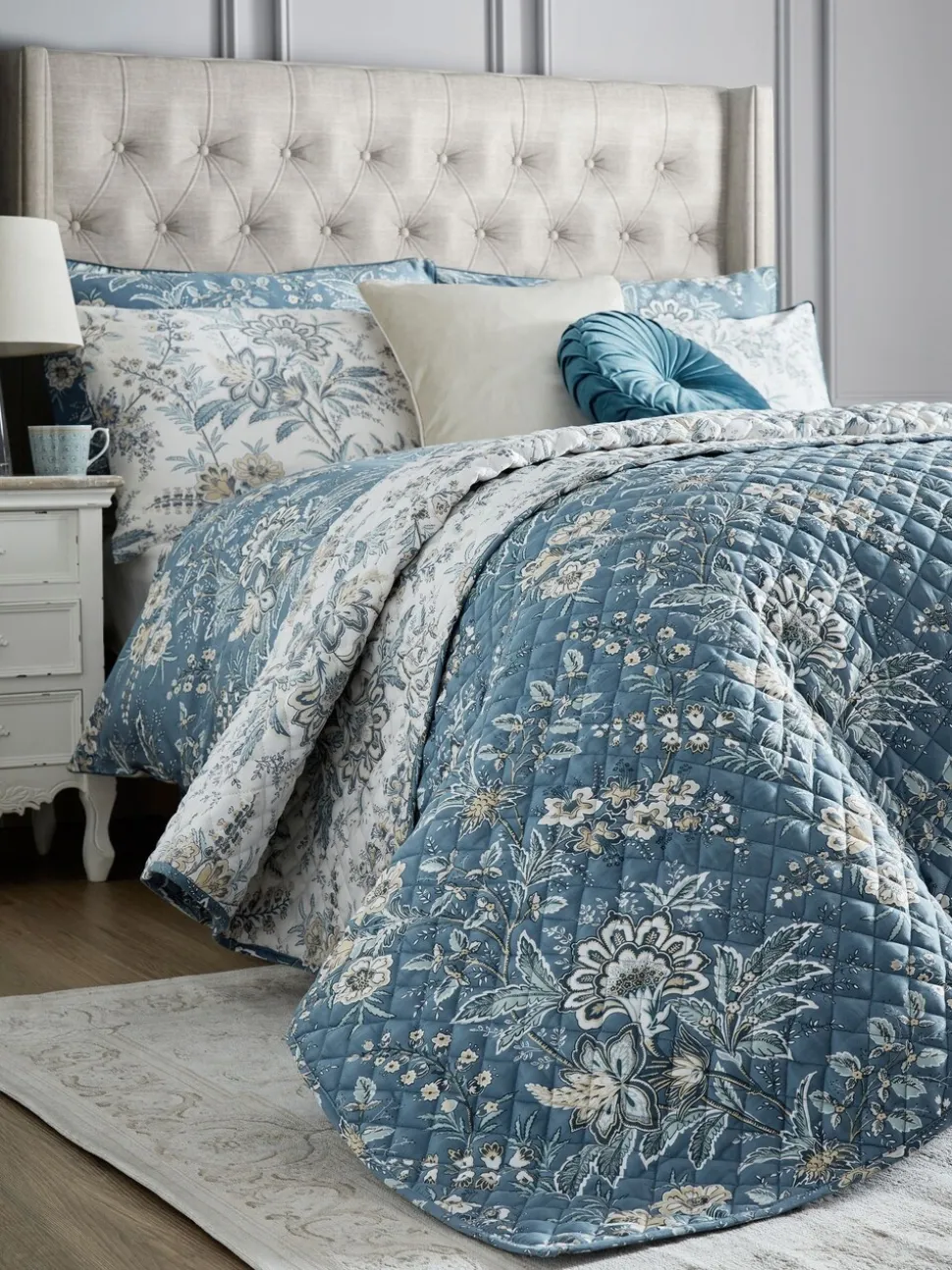Laura Ashley Marlbrook doorgestikte bedsprei