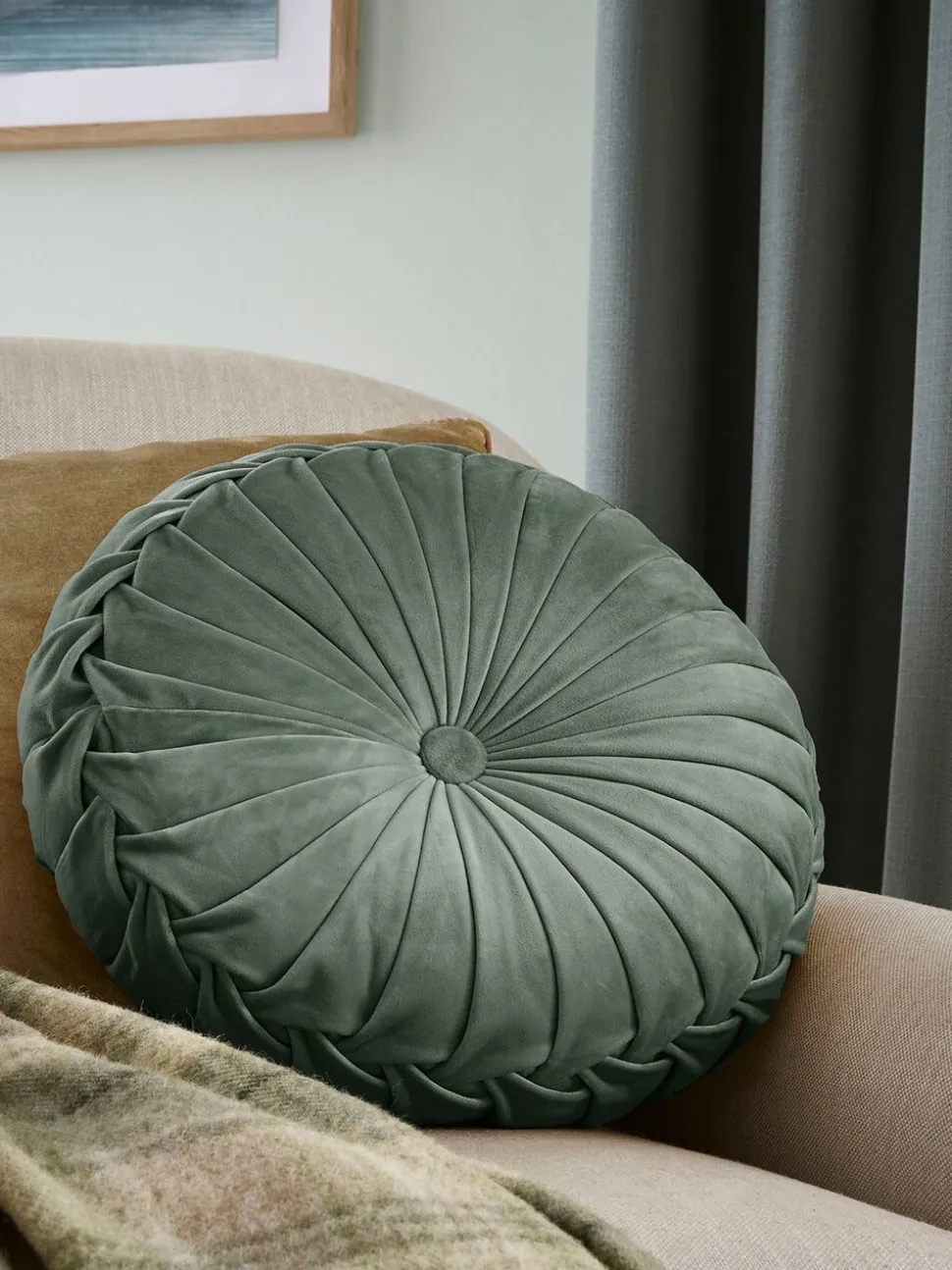 Laura Ashley rond Rosanna kussen