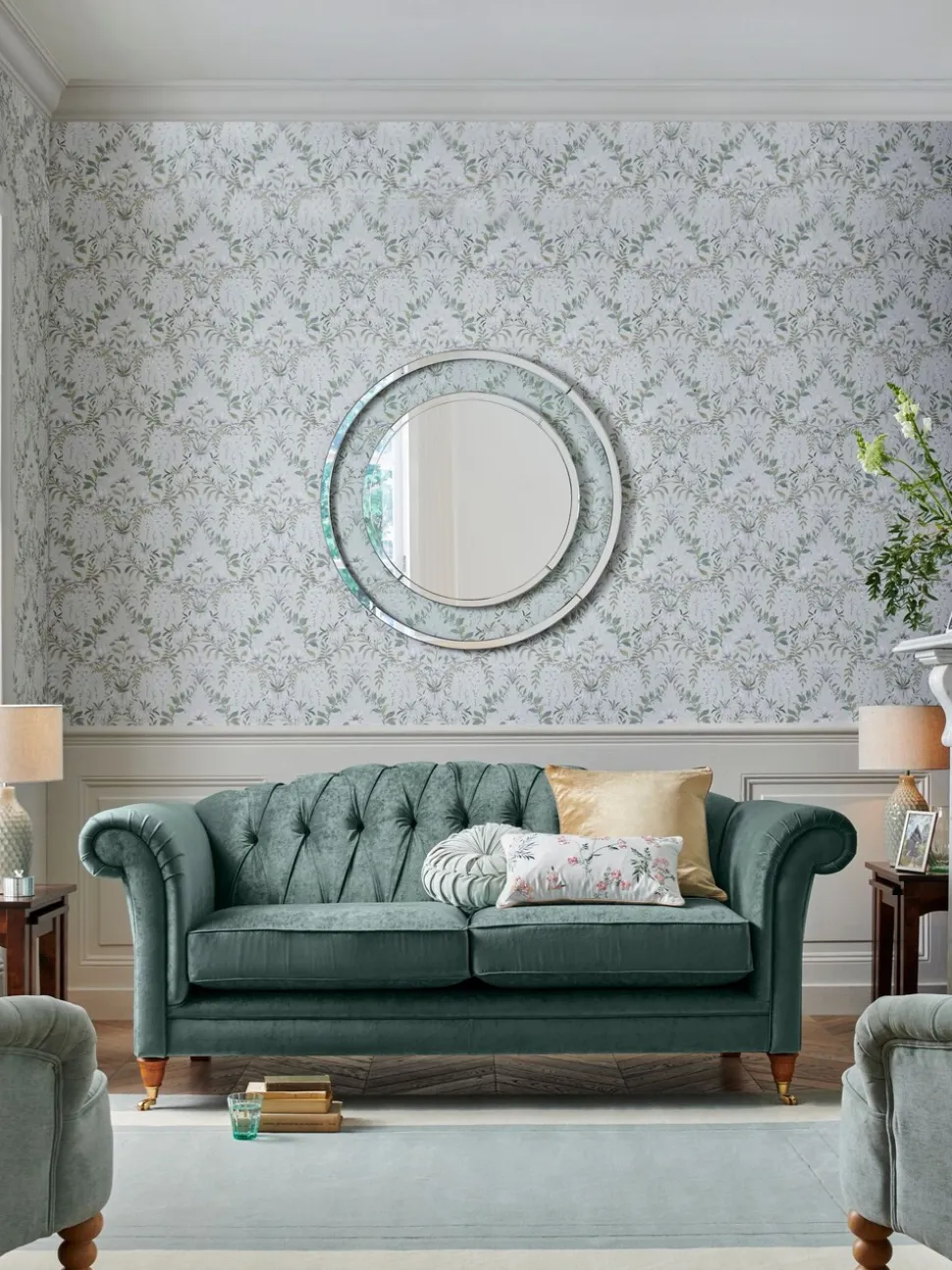 Laura Ashley rond Rosanna kussen