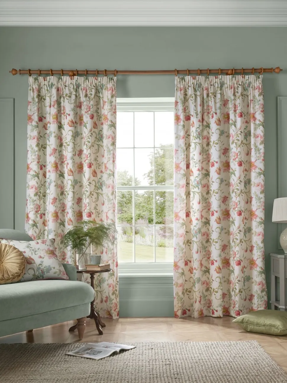 Laura Ashley Rosalind Headertape Curtains