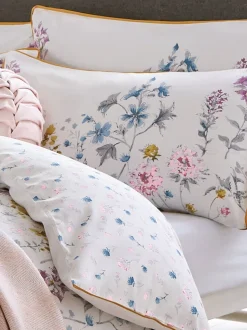 Laura Ashley set van 2 kussenslopen van 100% katoen met veldbloemenprint