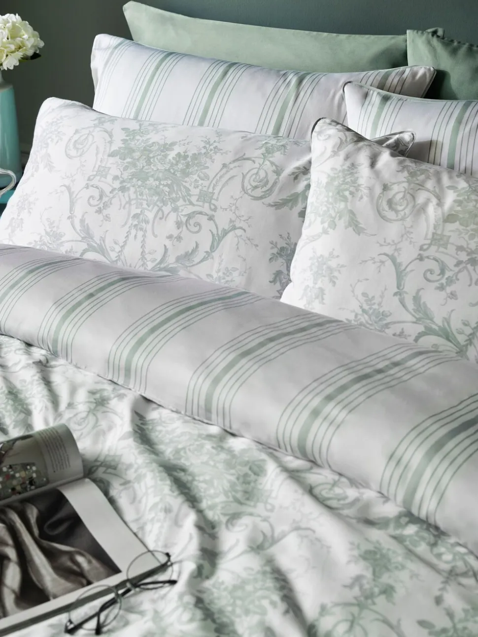 Laura Ashley set van 2 Tuileries 100% katoenen kussenslopen