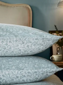 Laura Ashley Supersoft 100% Brushed Cotton Campion Duvet Cover and Pillowcase Set