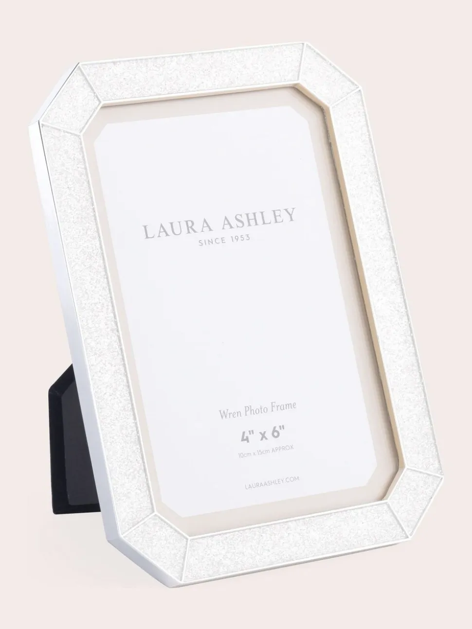 Laura Ashley Wren verzilverde fotolijst met imitatieparel en glitter