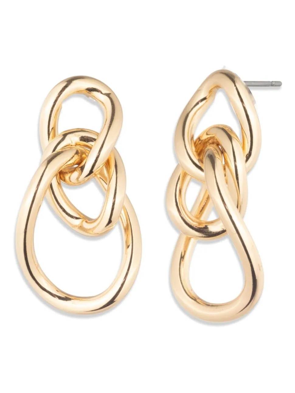 Lauren Ralph Lauren Tone Open Link Drop Earrings