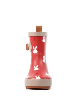 Lazy Dogz Red Bunny Design Toddler Wellingtons