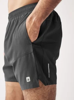 Leisteen grijs - 5 inch - Active sportschoolshort