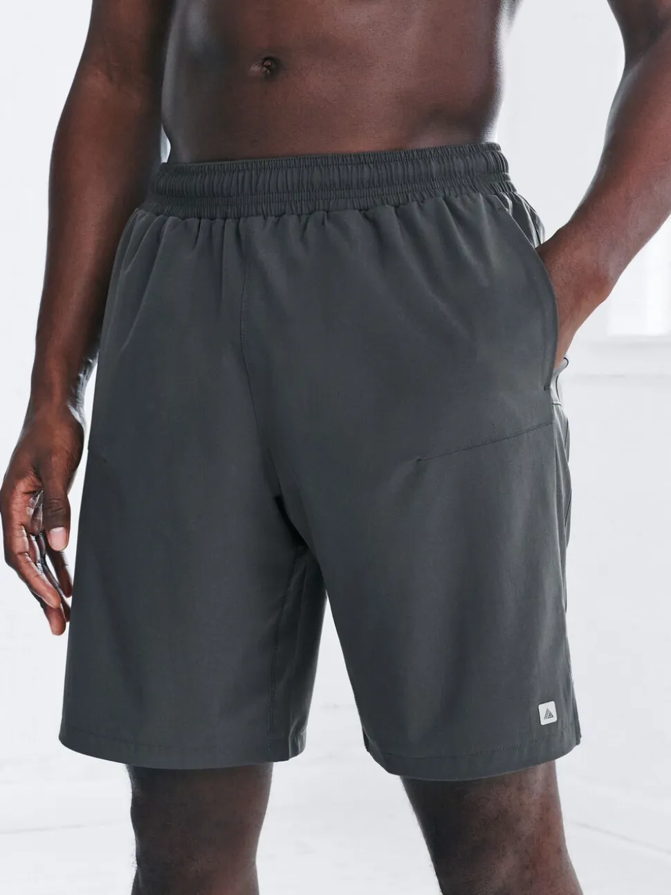 Leisteen grijs - 9 inch - Active sportschoolshort