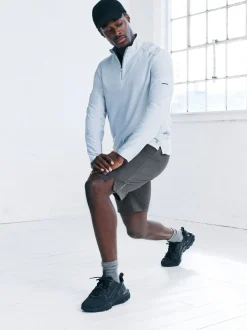 Leisteen grijs - 9 inch - Active sportschoolshort
