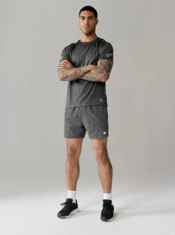 Leisteen grijs - 7 inch - Active sportschoolshort