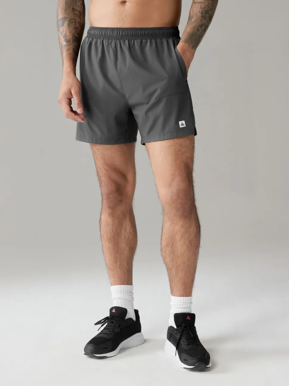 Leisteen grijs - 7 inch - Active sportschoolshort