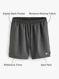 Leisteen grijs - 7 inch - Active sportschoolshort
