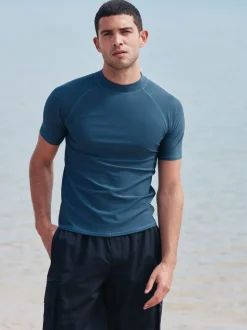 Leisteen grijs - Actief rash vest met korte mouwen