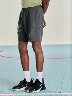 Leisteen grijs - Active cargo gym trainingshorts