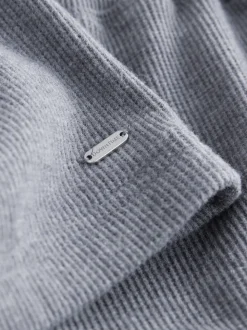 Leisteen grijs - Gezellige pyjama met wafeldessin en lange mouwen
