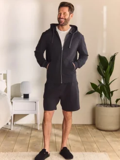 Leisteen grijs - Lichte hoodie met rits