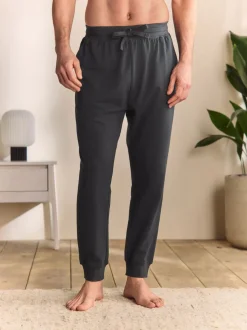 Leisteen grijs - Met boorden - Loopback Soft Touch Cuffed Joggers
