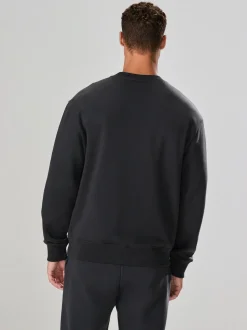 Leisteen grijs - Normale Pasvorm - Heavyweight Cotton Rich Crew Neck Sweatshirt
