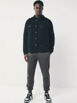 Leisteen grijs - Slim Fit - Slim Fit Brushback Heavyweight Joggers