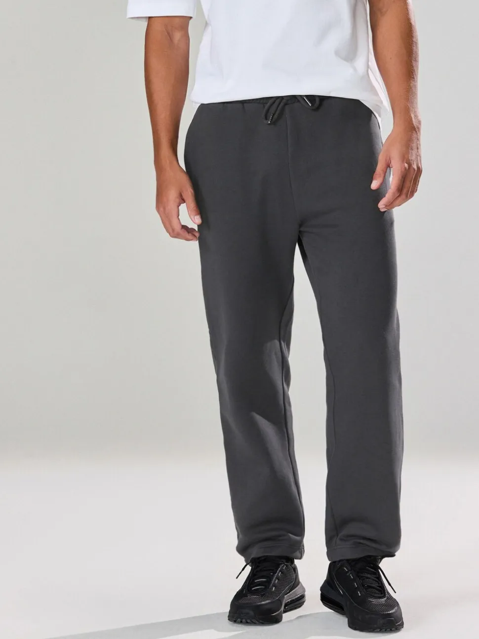 Leisteen grijs - Straight fit - Relaxed Fit Brushback Heavyweight Joggers
