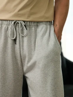 Leisteen grijs - Velour Lined Open Hem Joggers