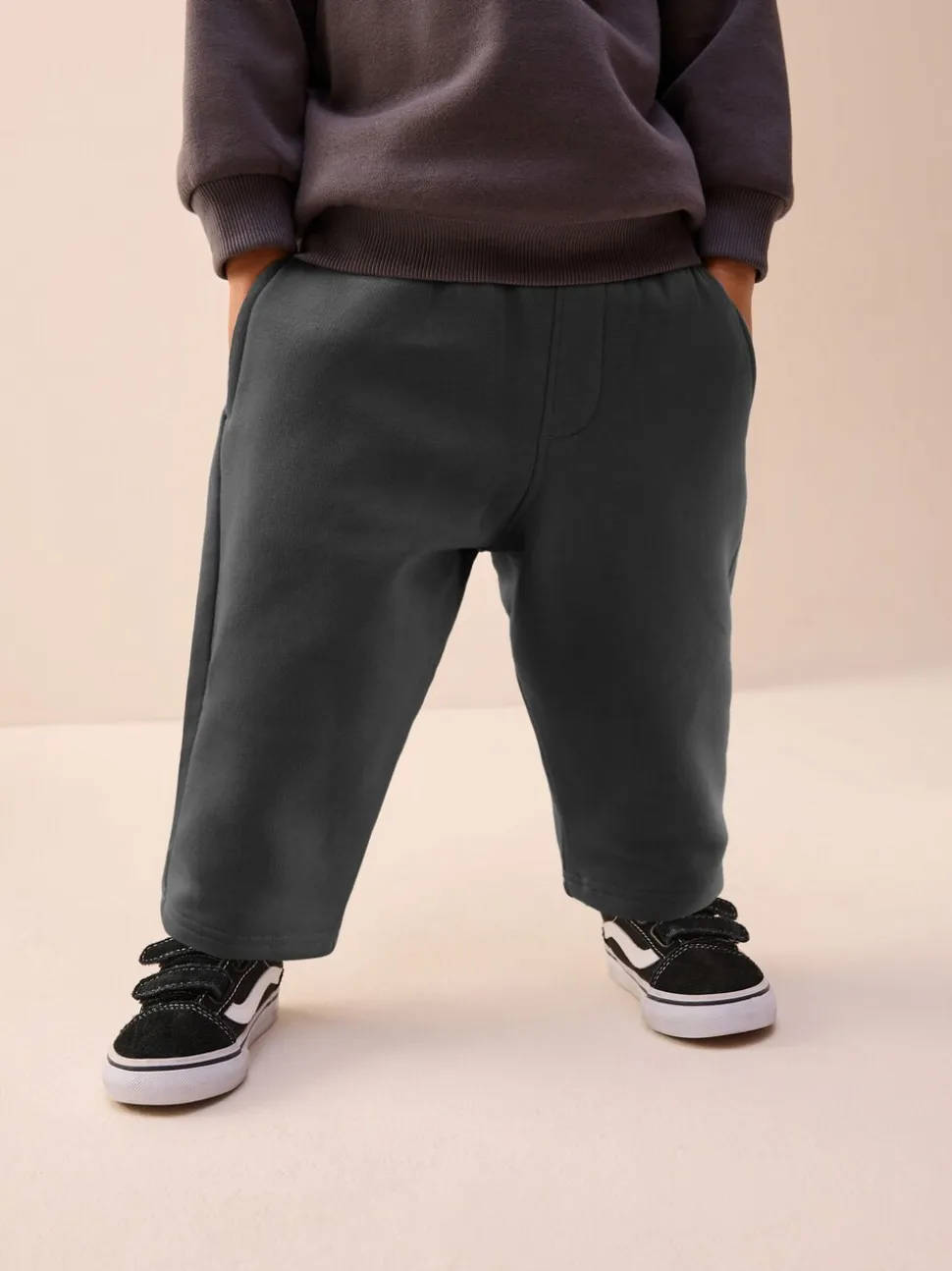 Leisteen grijs - Wide Leg Jersey Joggers (3mths-7yrs)