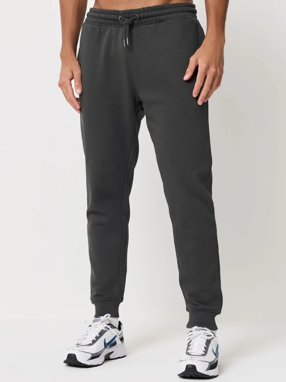 Leisteengrijs/marineblauw - Slim Fit Brushback Heavyweight 2 Pack Joggers