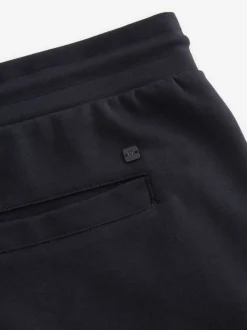 Leisteenkleurig/marineblauw - 2 jersey shorts met ritszakje