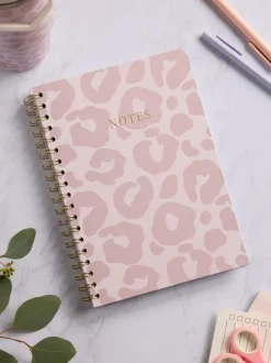 Leopard Print B5 Lined Notebook