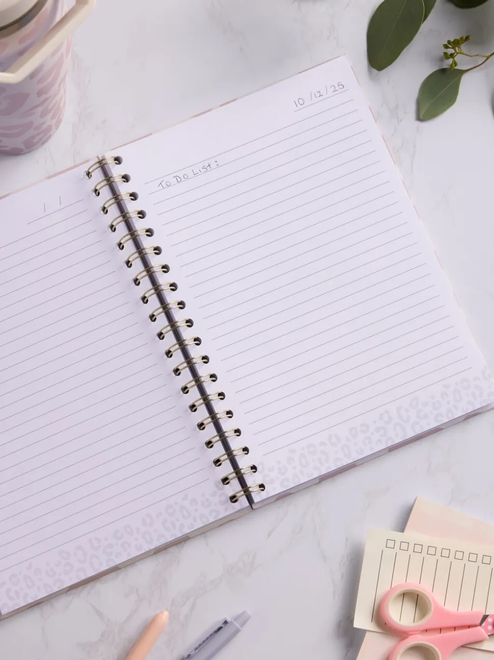 Leopard Print B5 Lined Notebook