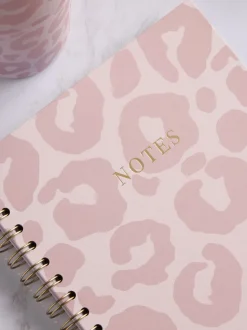Leopard Print B5 Lined Notebook