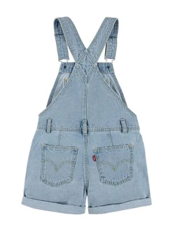 Levi's® 100% katoenen klassieke Denim logoshort bretelbroeken