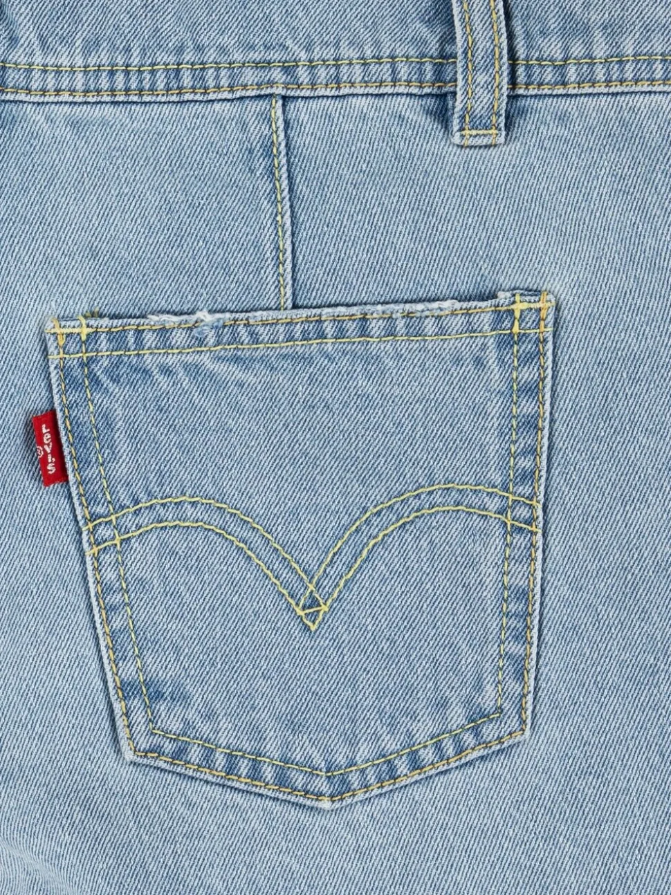 Levi's® 100% katoenen klassieke Denim logoshort bretelbroeken