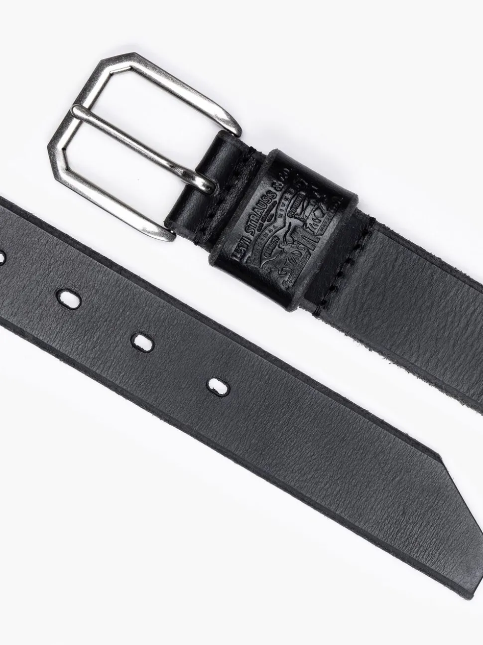Levi's® riem met brede lus en Twee Paarden-logo