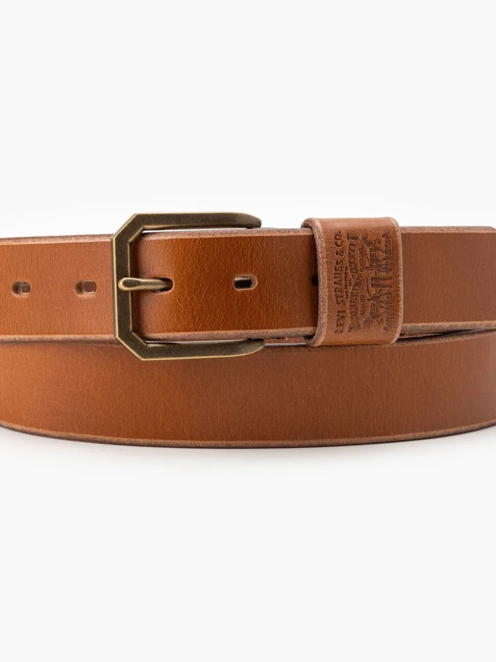 Levi's® riem met brede lus en Twee Paarden-logo