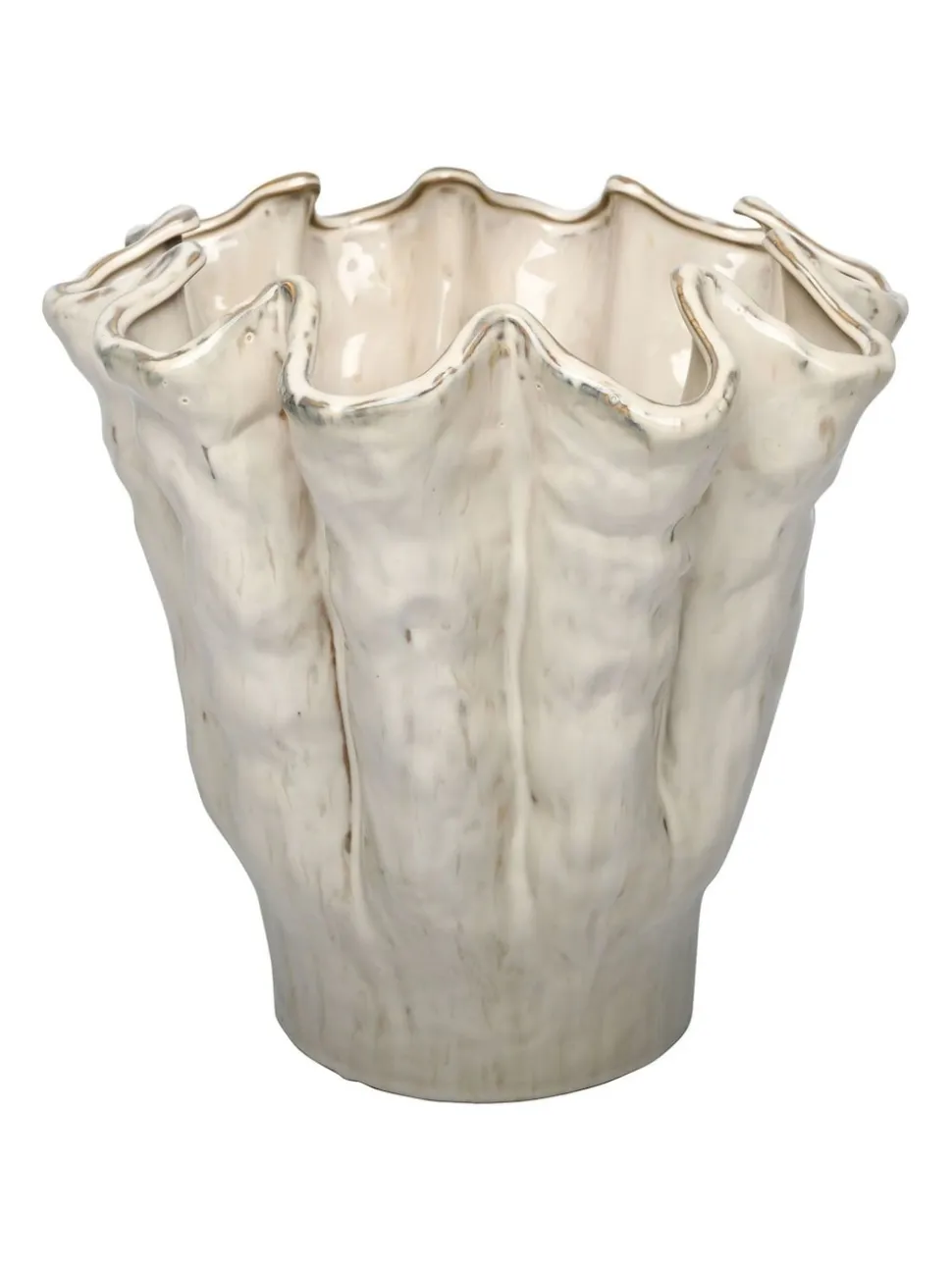 Libra Interiors Coralie Glazed Vase Large
