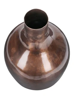 Libra Interiors Tambora Copper Finish Metal Vase Small